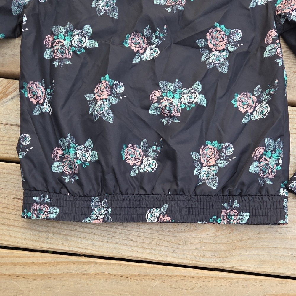 Empyre Floral Hooded Windbreaker Rainyday Jacket Zumiez Large - Picture 7 of 8